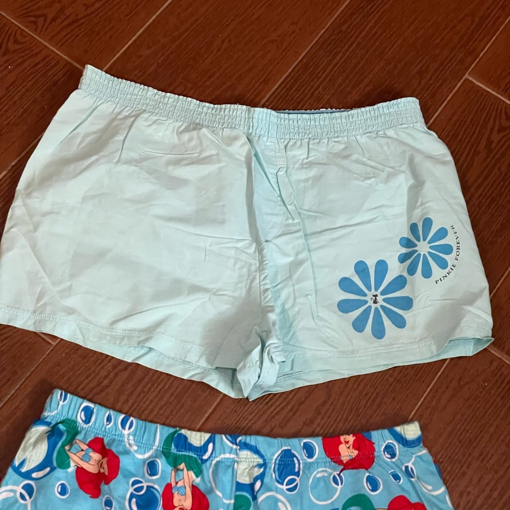 Disney Pinkies Palace Sleepwear shorts elastic cotton size small little mermaid - Picture 5 of 15